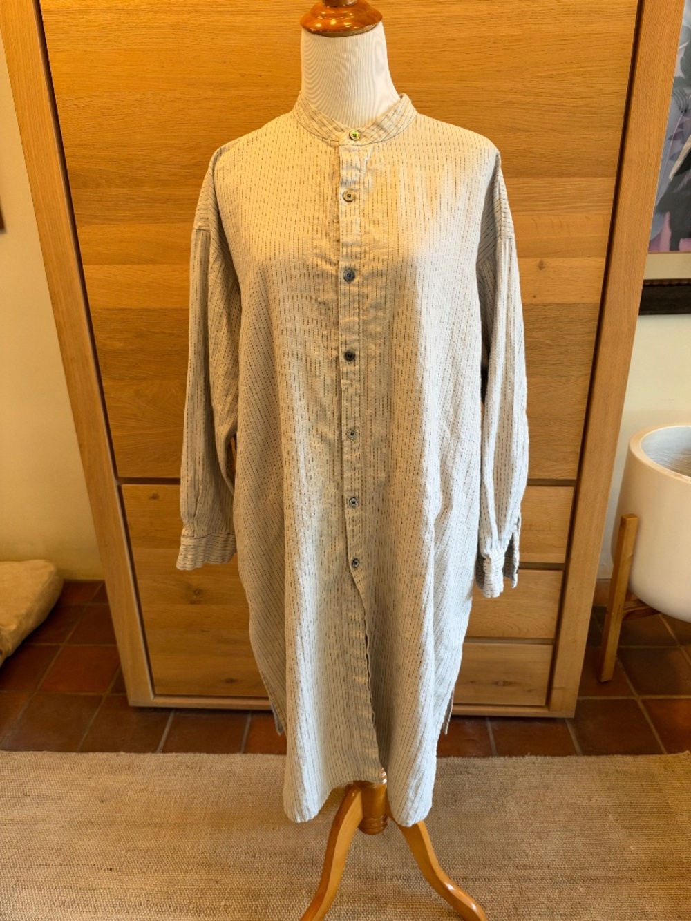 PAS de CALAIS: NWOT Soft Cotton Linen Shirtdress size 38